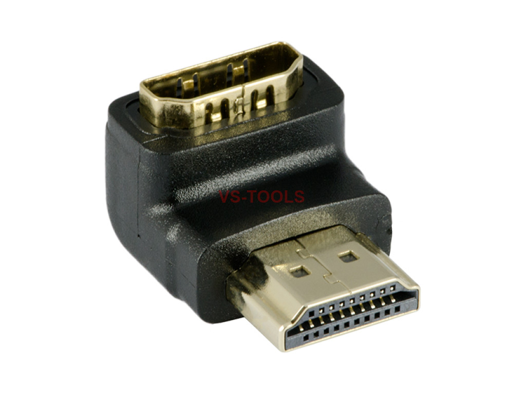 90 Degree HDMI Cable Female to A Male Gold Plated Down Angled
